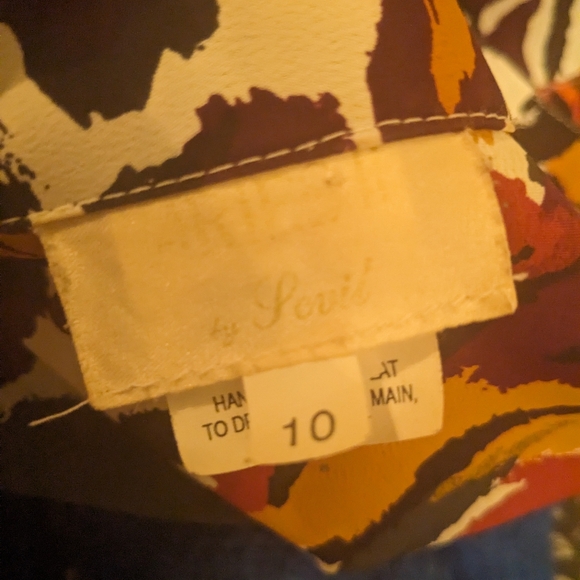 Abstract Animal Print Blouse - Picture 3 of 3